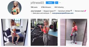 List of social media female fitness influencers